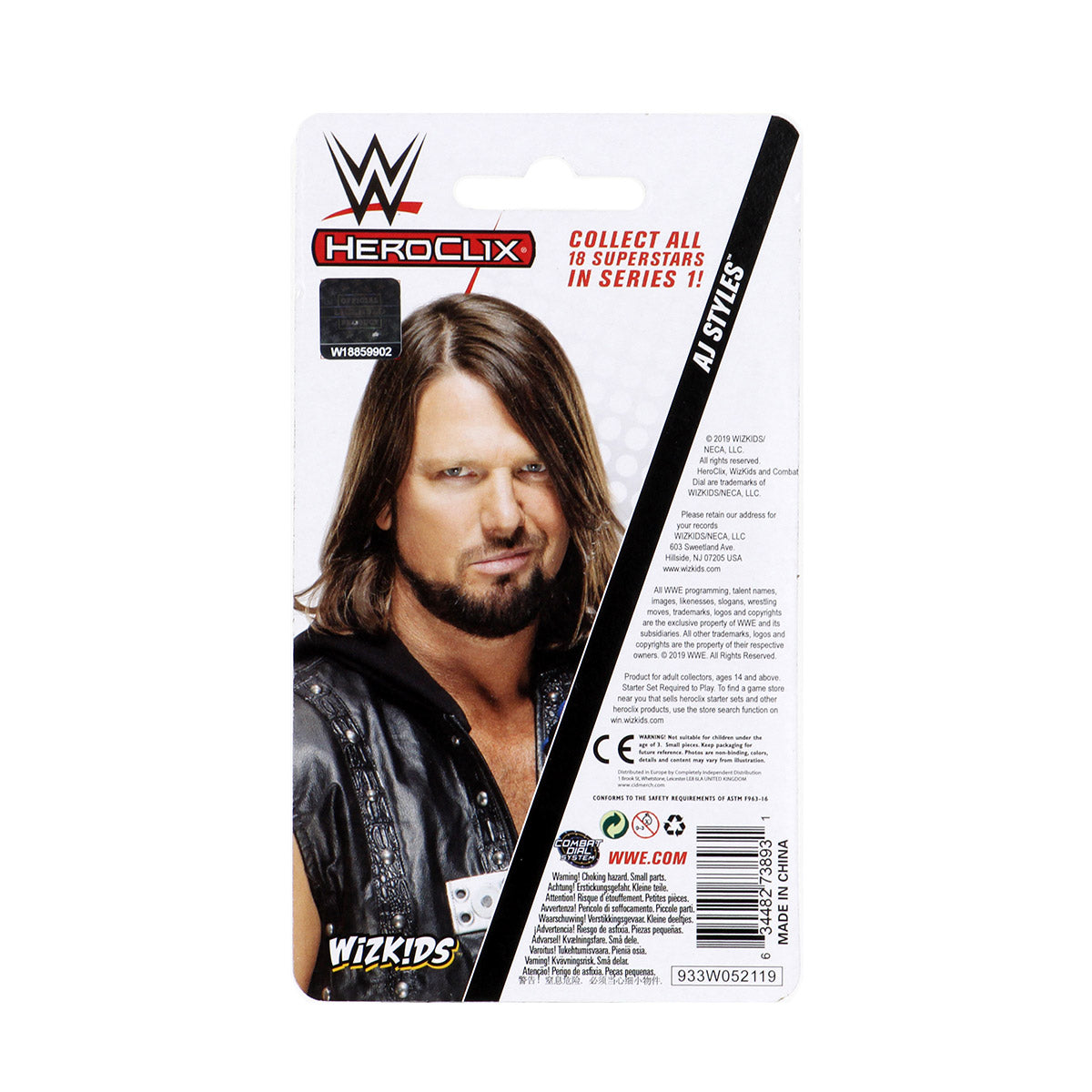 WWE HeroClix AJ Styles Expansion Pack Series 1