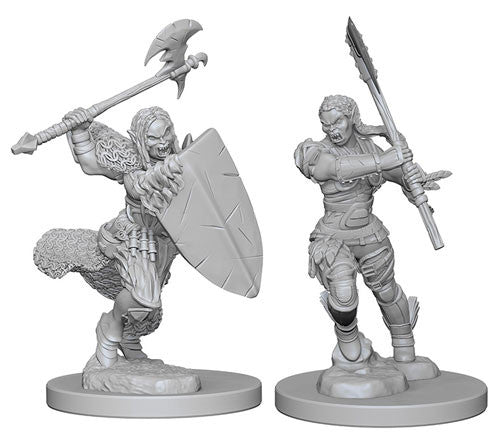 D&D Nolzur's Marvelous Miniatures Half Orc Female Barbarian