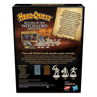 Hasbro HeroQuest: Return of the Witch Lord Quest Pack Expansion