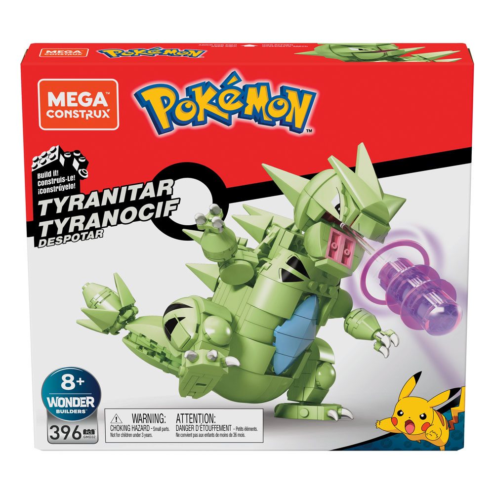 Pokémon Mega Construx Wonder Builders Construction Set Tyranitar 15 cm