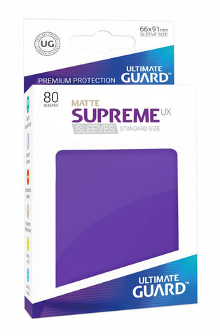 Ultimate Guard Supreme UX Sleeves Standard Size Matte Purple (80)