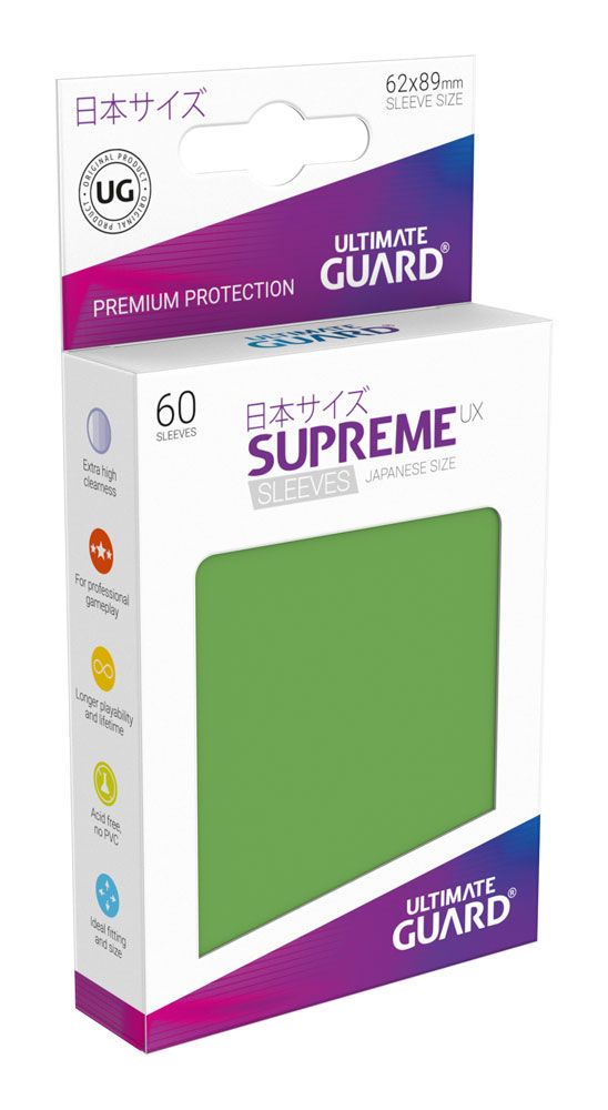 Ultimate Guard Supreme UX Sleeves Japanese Size Green (60)