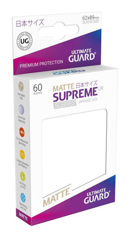 Ultimate Guard Sleeves Japanese Size Supreme Matte White (60)