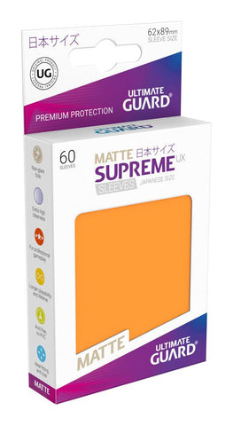 Ultimate Guard Supreme UX Sleeves Japanese Size Matte Orange (60)