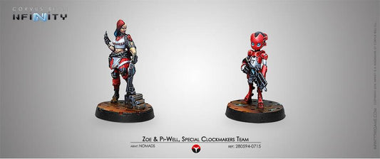 Zoe & Pi-Well, Special Clockmakers Team (Engineer & Remote) Infinity Corvus Belli